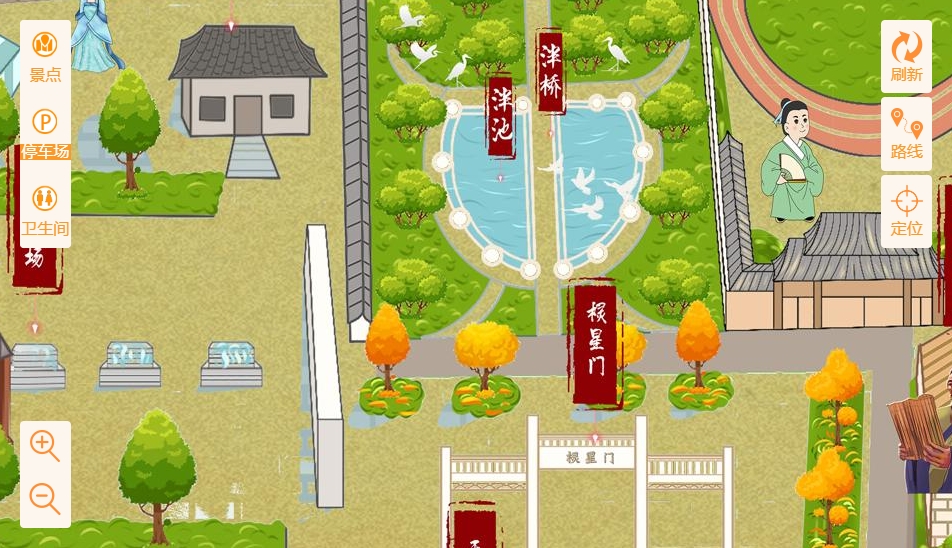 富文镇手绘地图景区语音讲解导览系统：智慧景区建设的基石